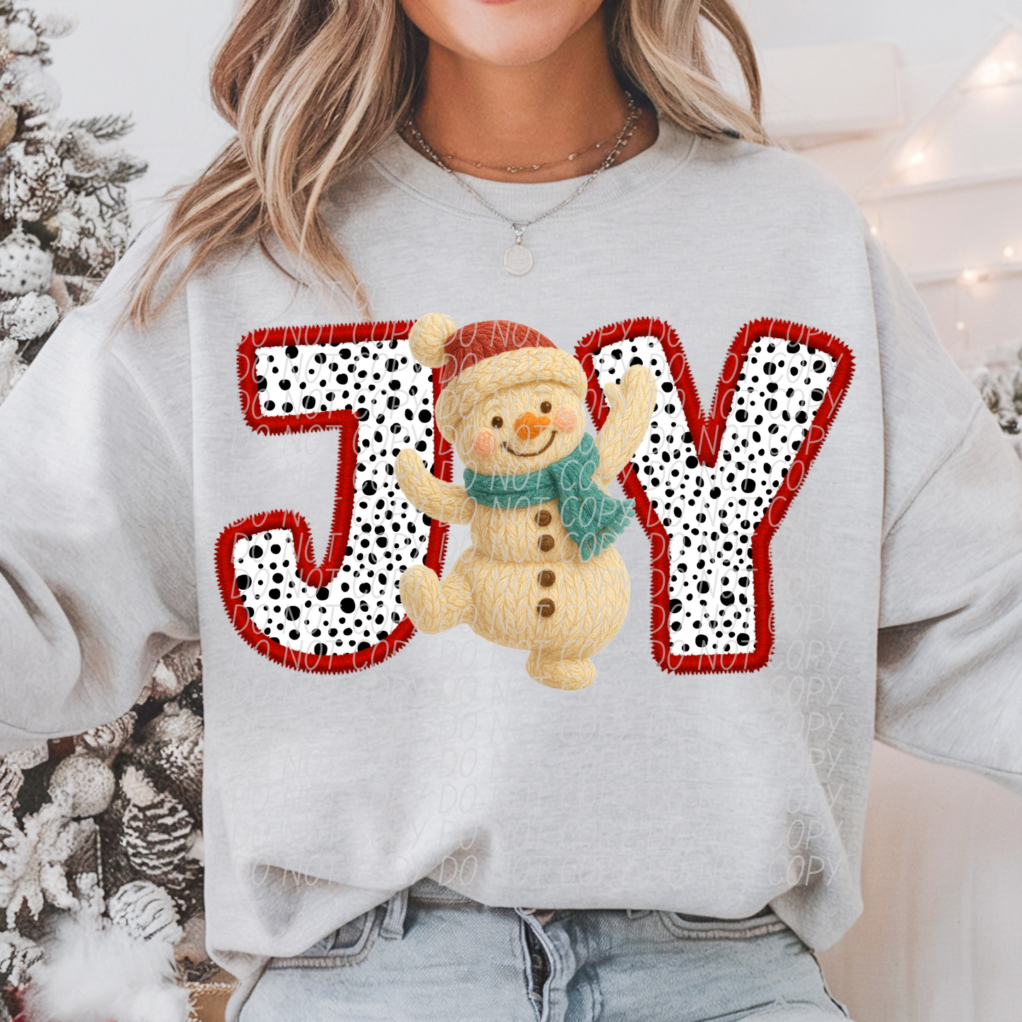 JOY SNOWMAN dots-DTF&UV