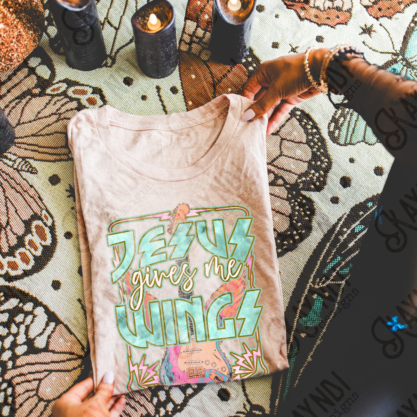 Jesus gives me wings-DTF&UV