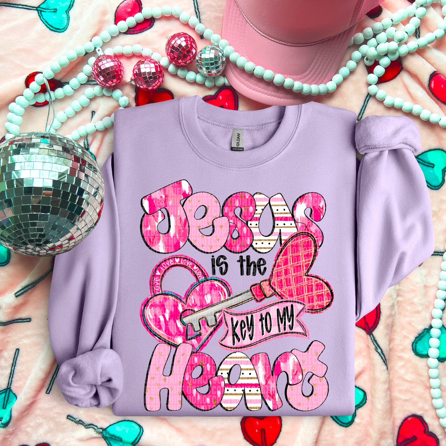 Jesus Key to Heart-DTF