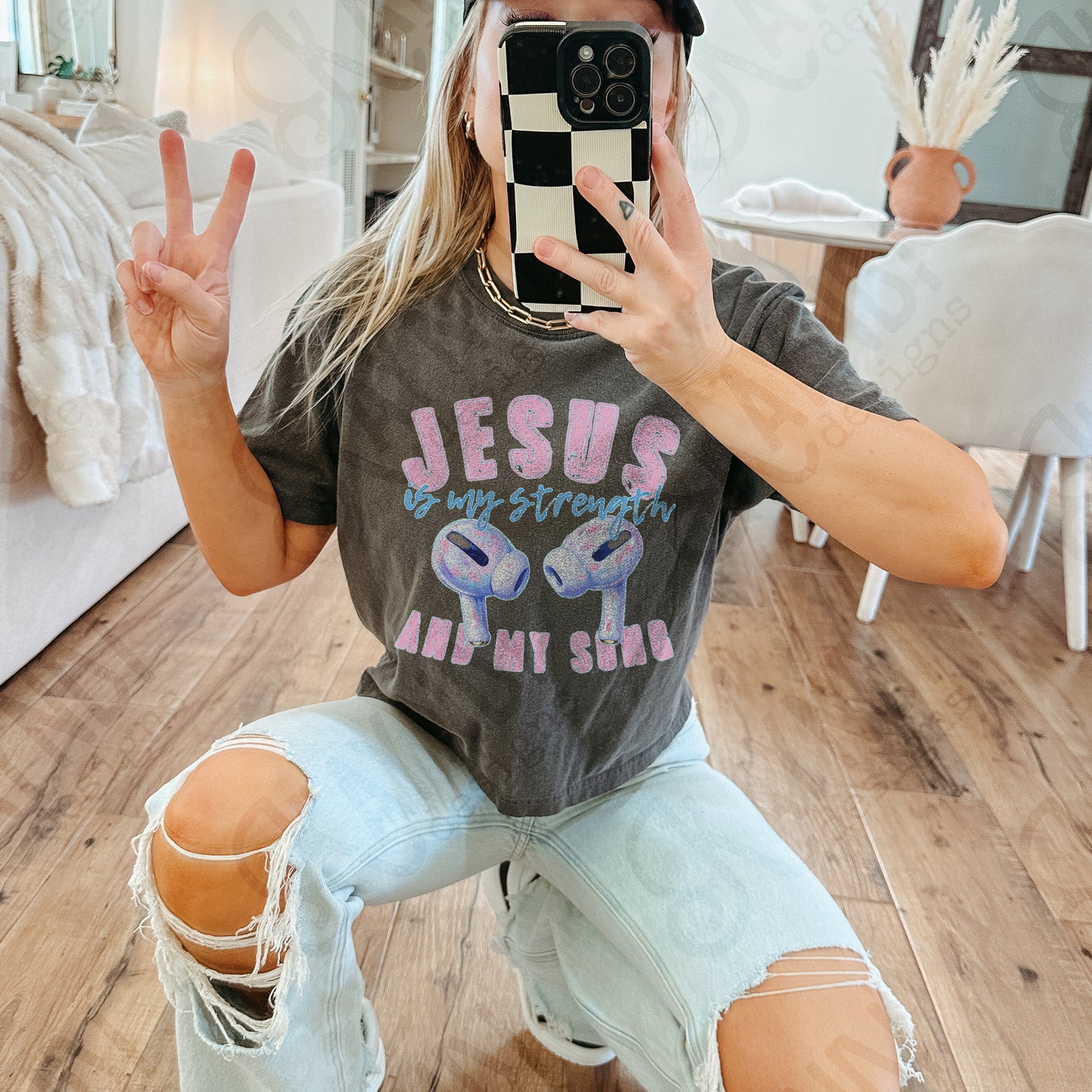 Jesus is my strength(air)-DTF&UV