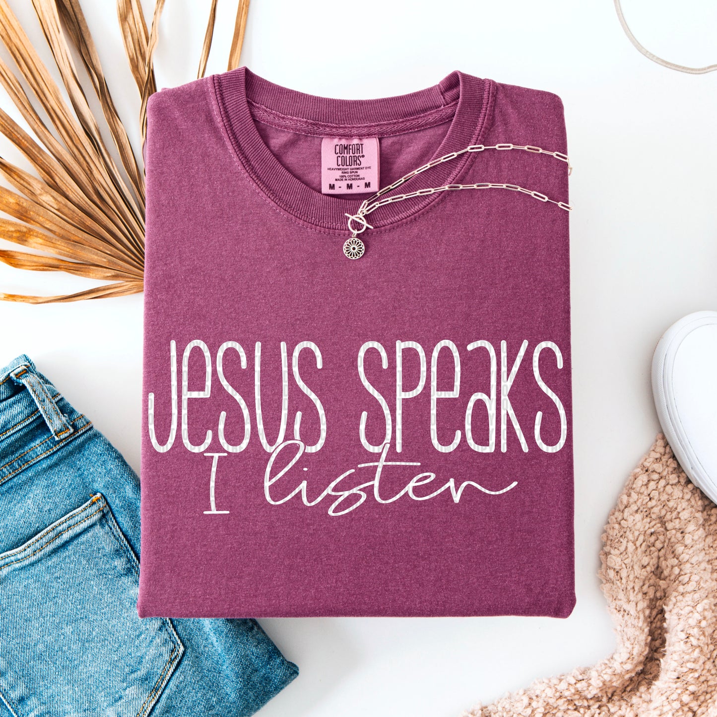 Jesus speaks-DTF&UV