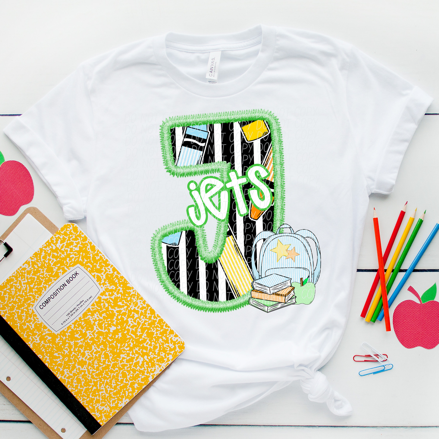 LETTER MASCOT GREEN (dropdown)-DTF&UV