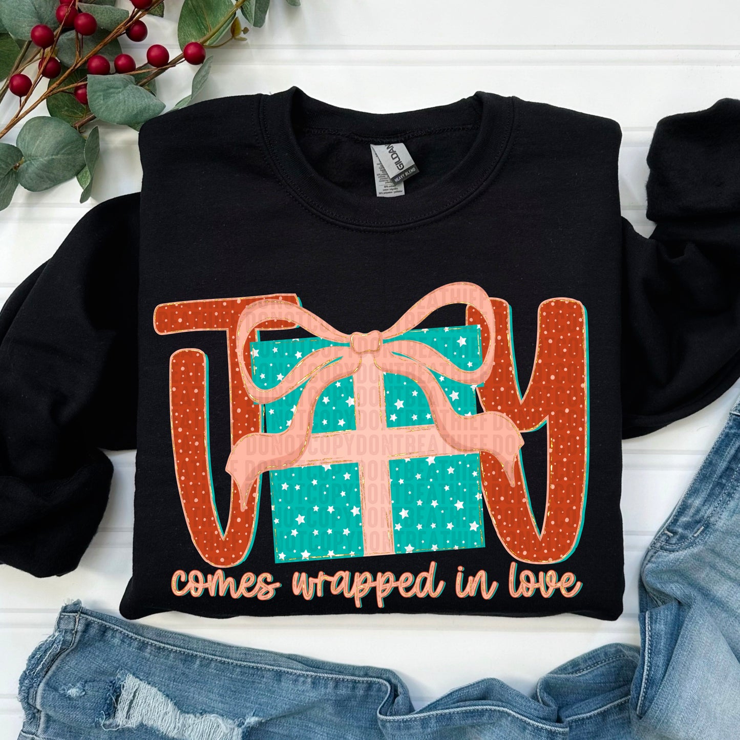Joy Comes Wrapped in Love -DTF&UV