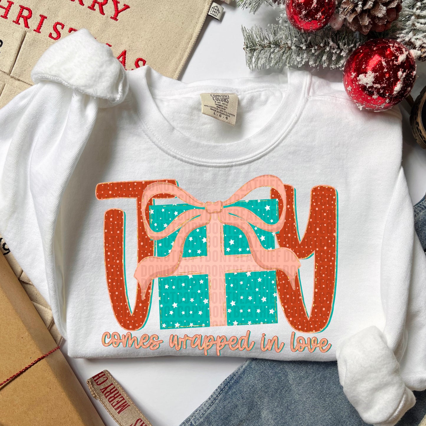 Joy Comes Wrapped in Love -DTF&UV