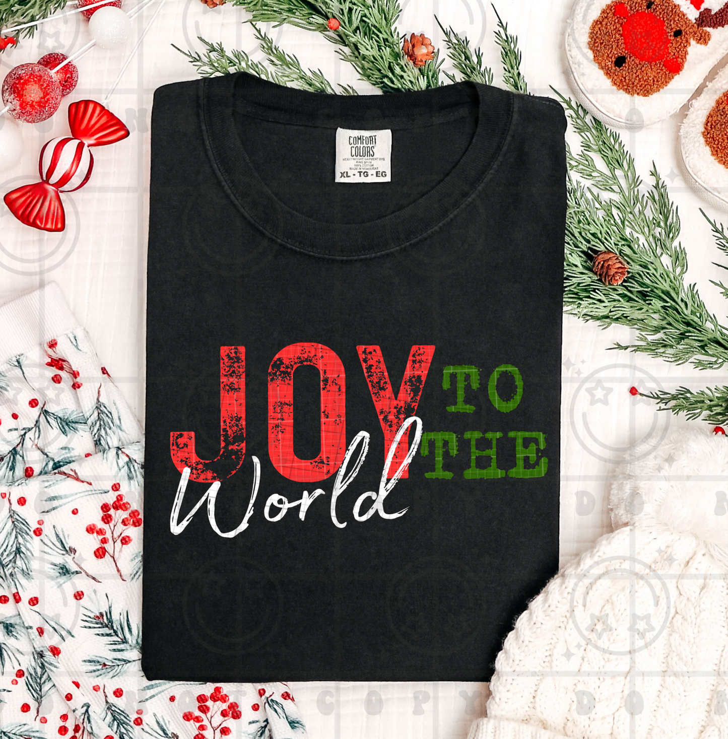 Joy to the world mock-UV&DTF