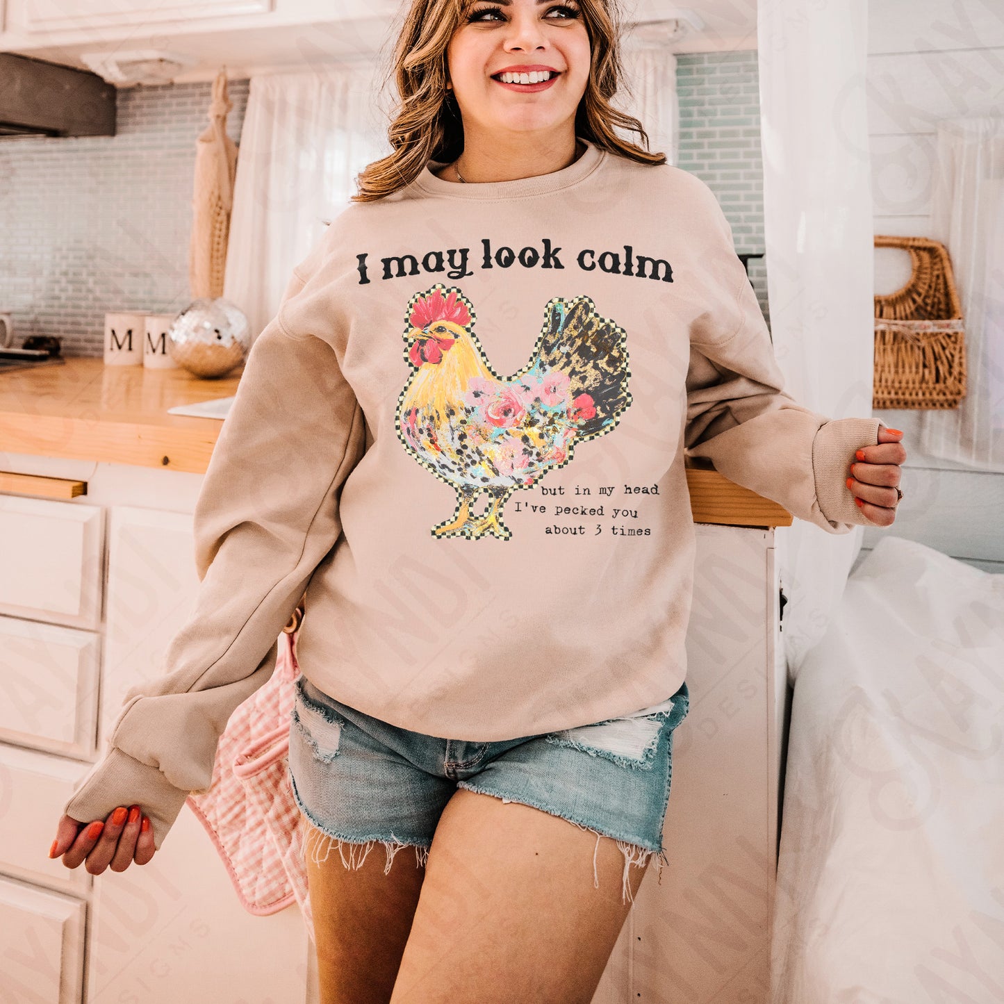 I may look calm-DTF