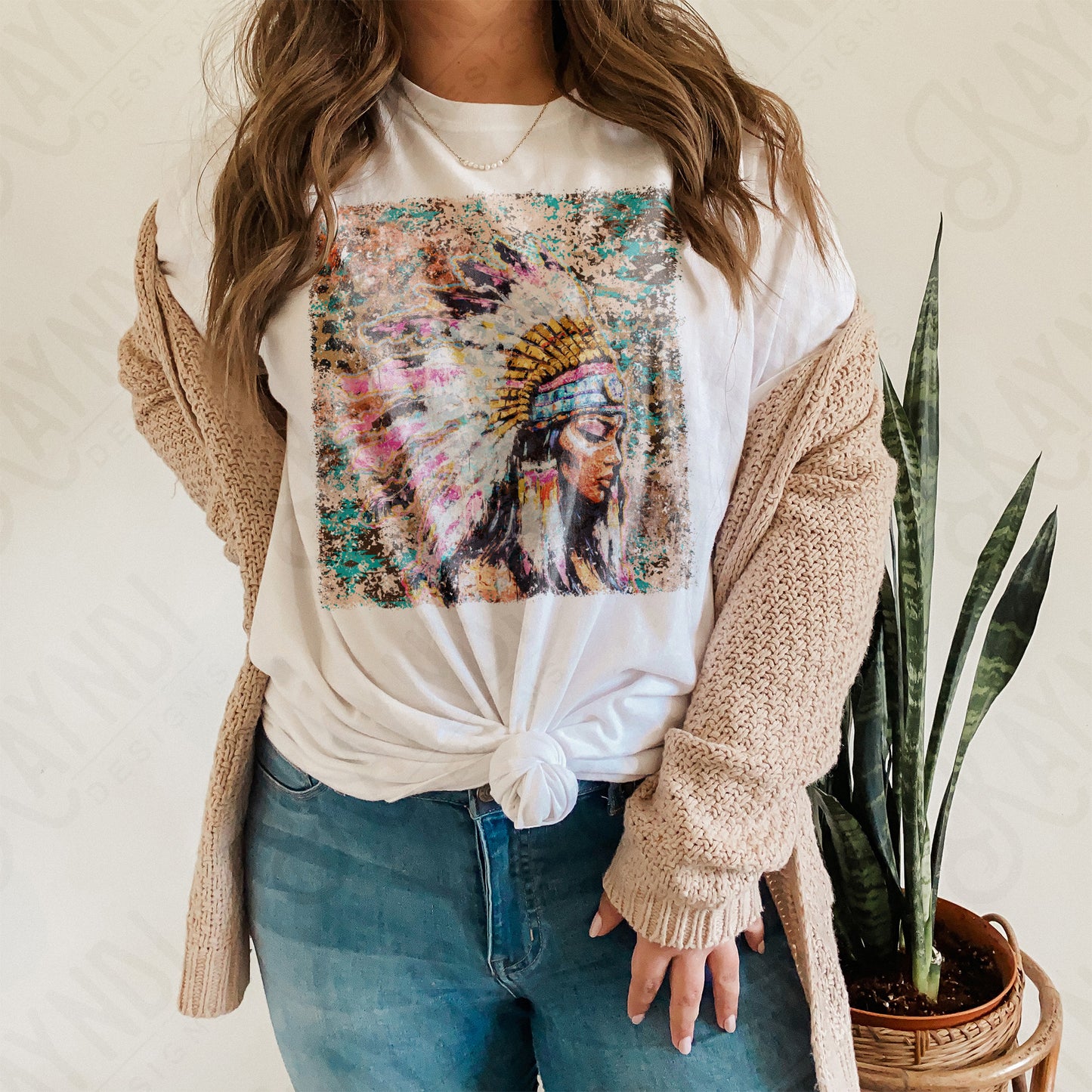 Native American girl-DTF