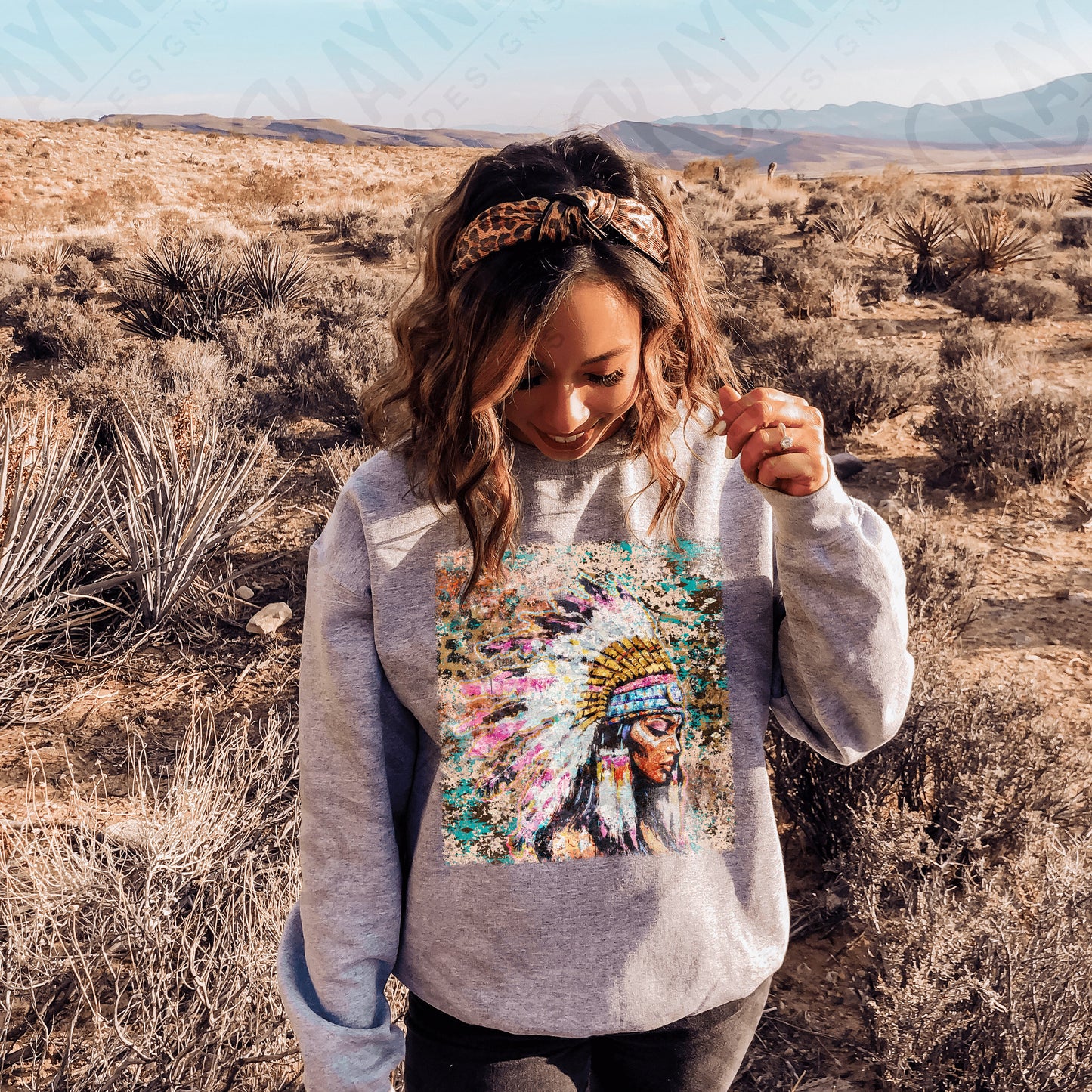 Native American girl-DTF
