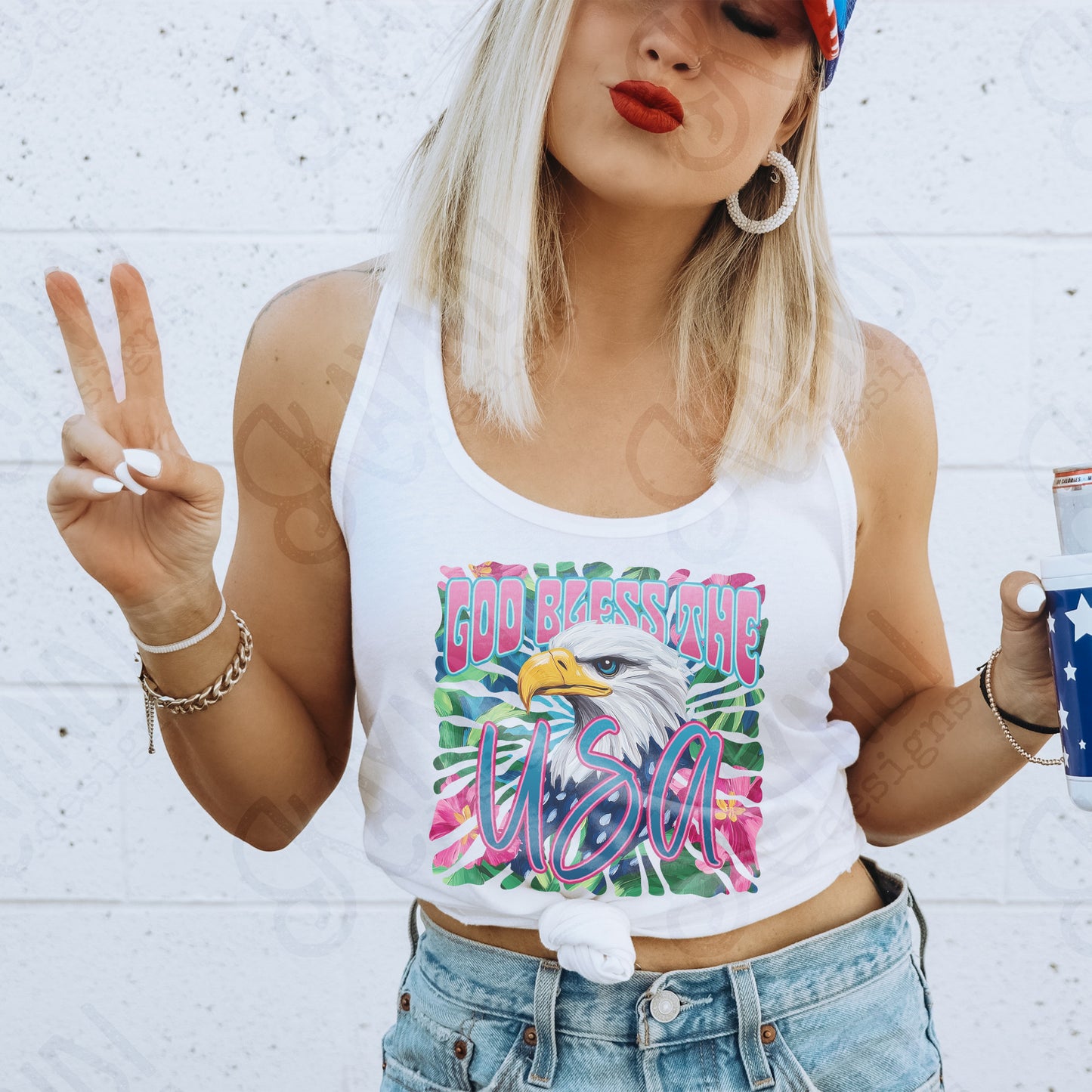 God Bless the USA 2- DTF&UV