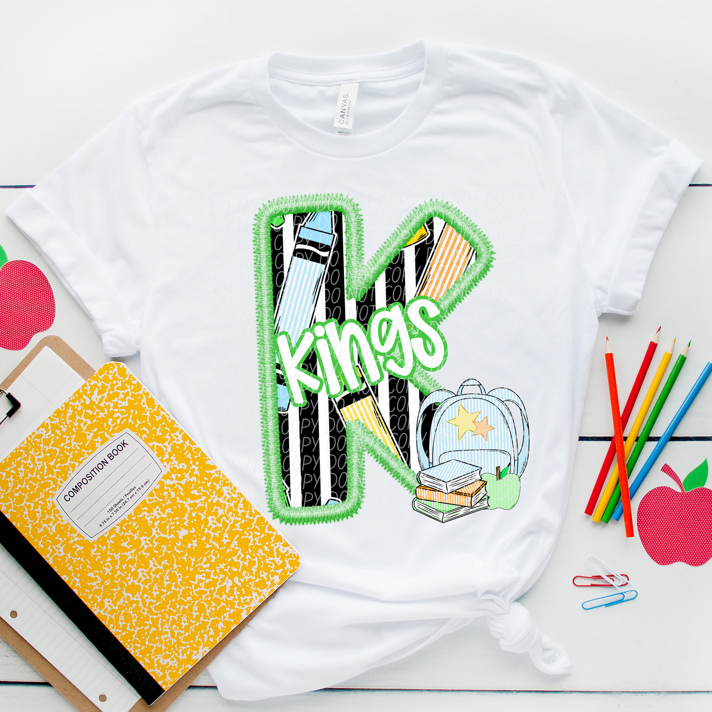 LETTER MASCOT GREEN (dropdown)-DTF&UV