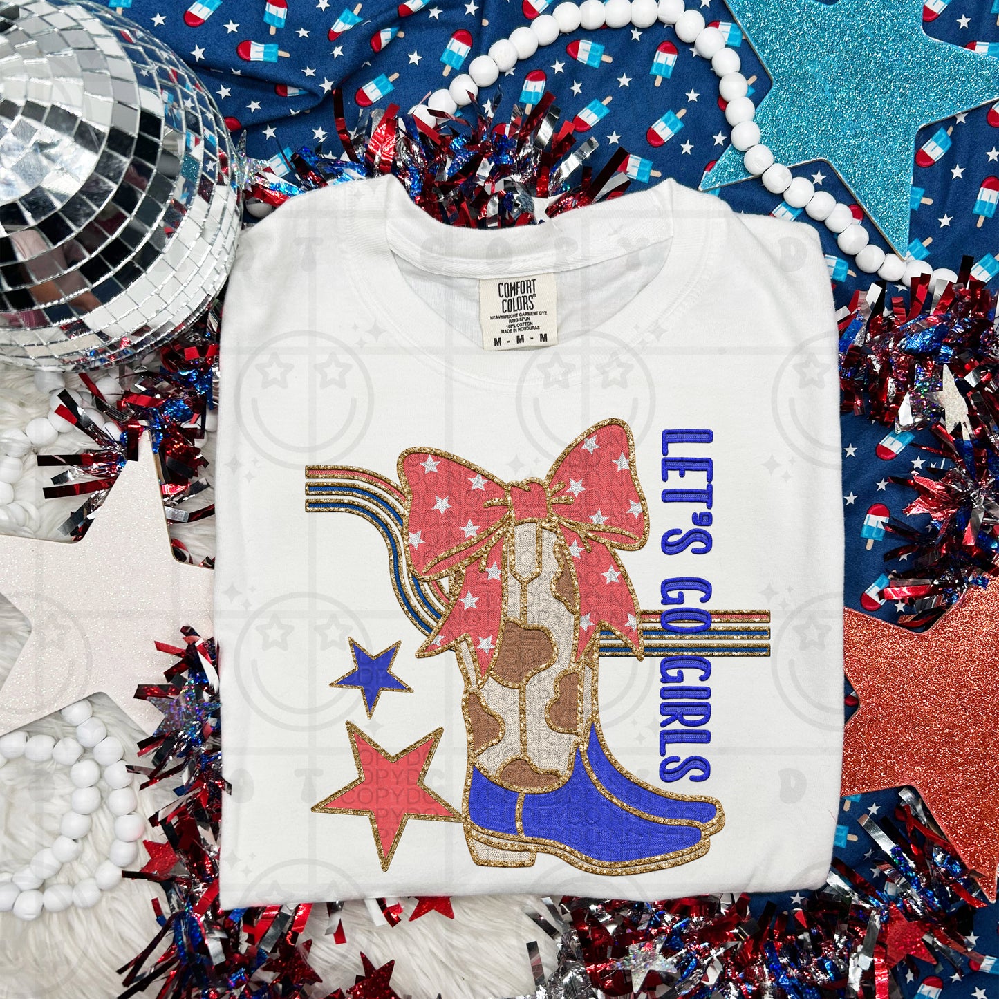 LETS GO GIRLS AMERICA -DTF .