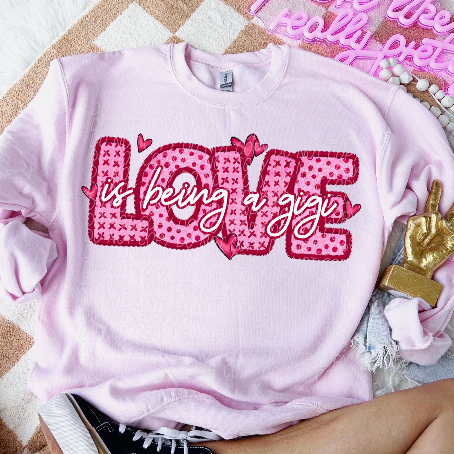 Pink Love Is (All Sayings are in this listing/dropdown)-DTF