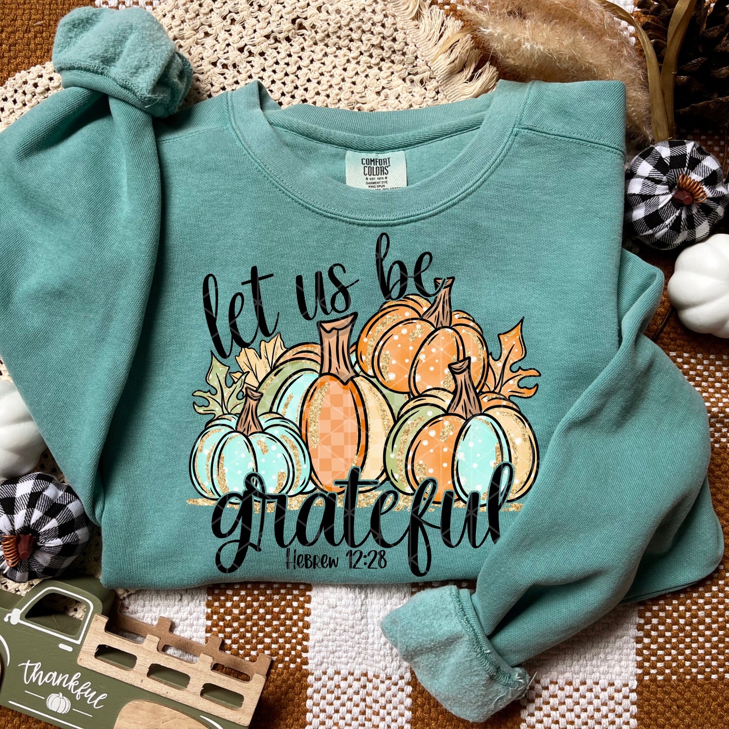 Let Us Be Grateful pumpkins -DTF&UV