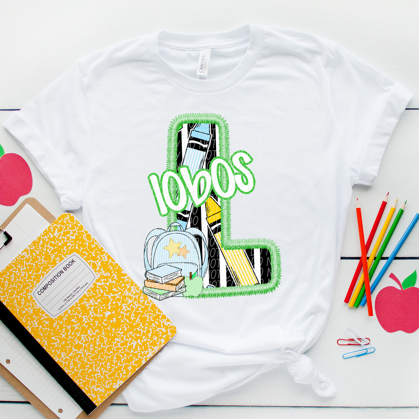 LETTER MASCOT GREEN (dropdown)-DTF&UV