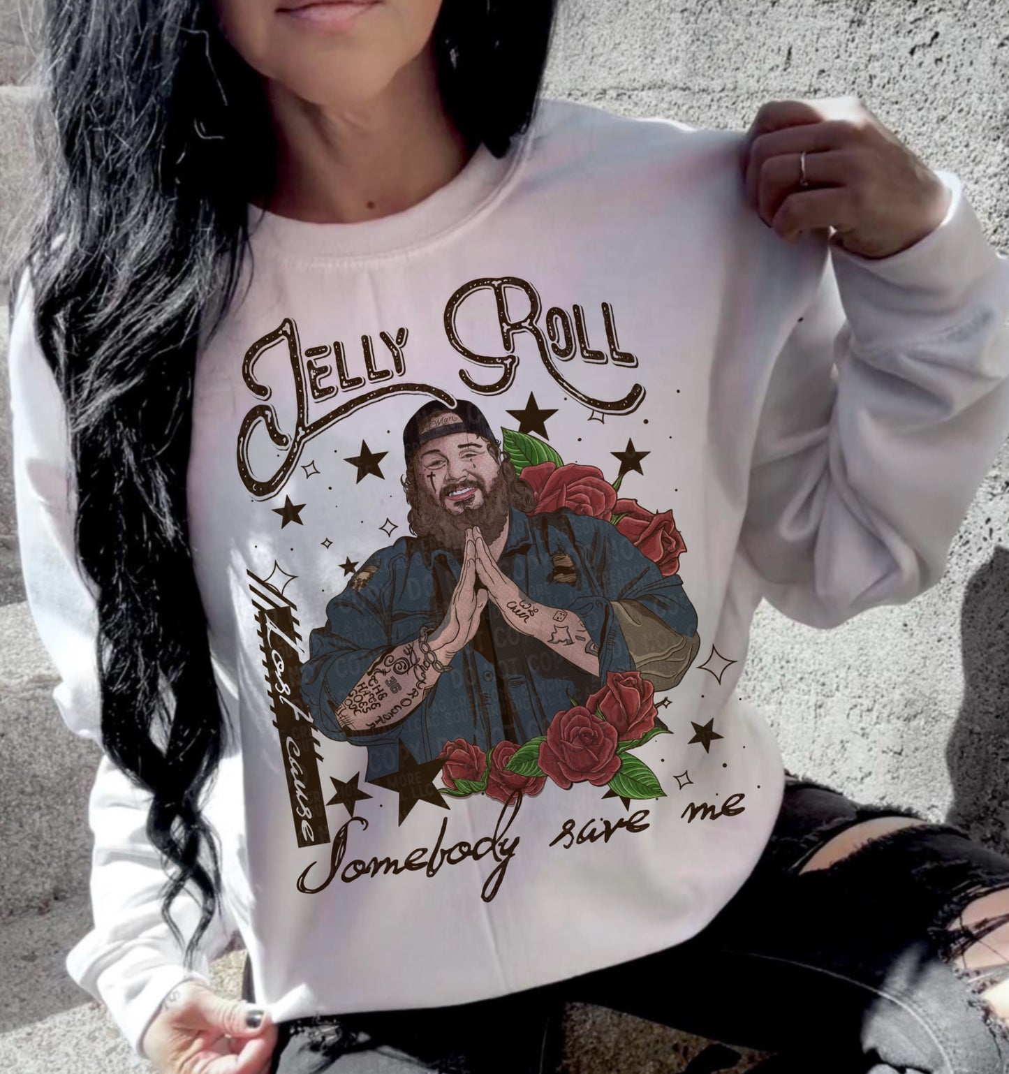 Jelly Roll Somebody Save Me Lost Cause - DTF
