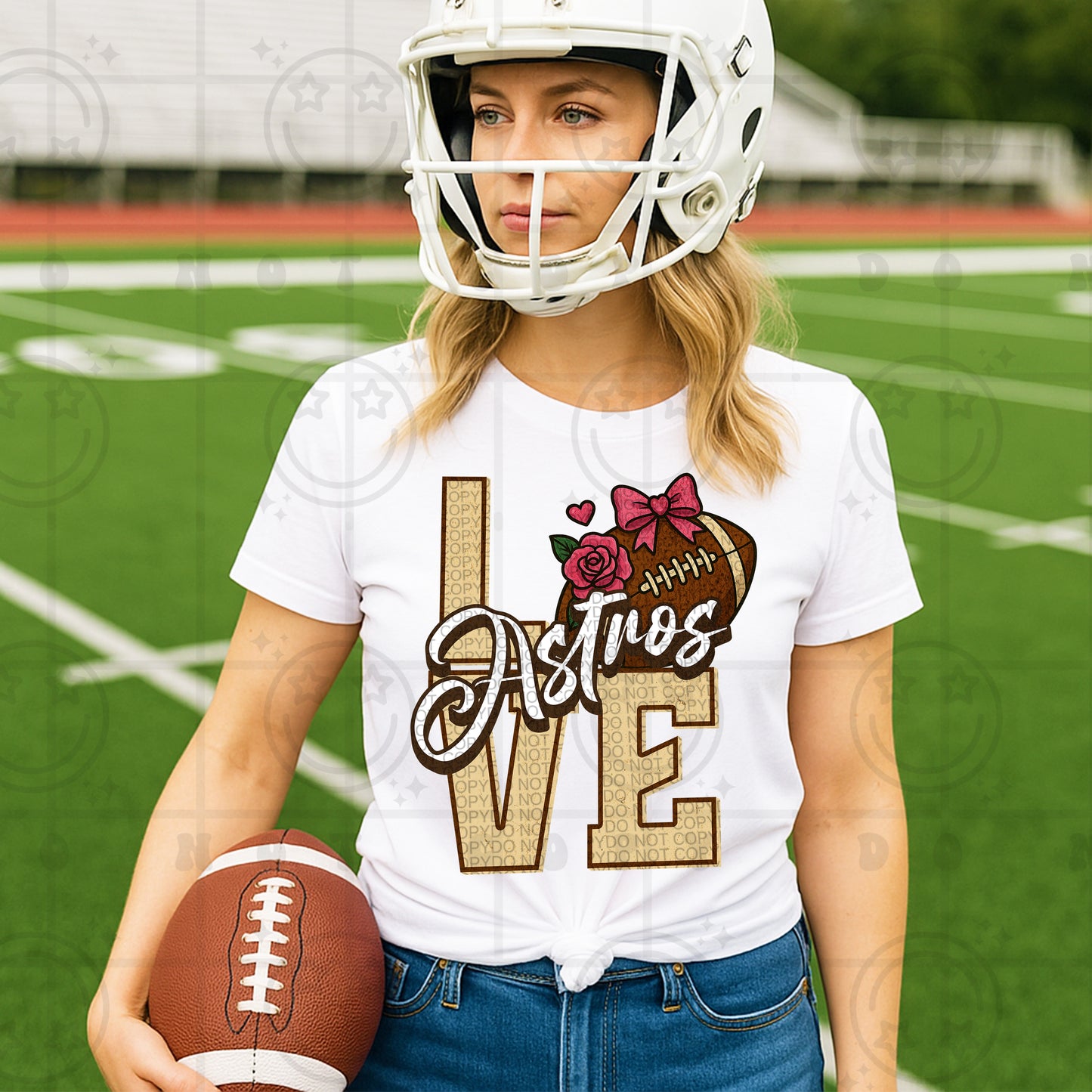 Love- Mascots Football (Dropdown)- DTF&UV