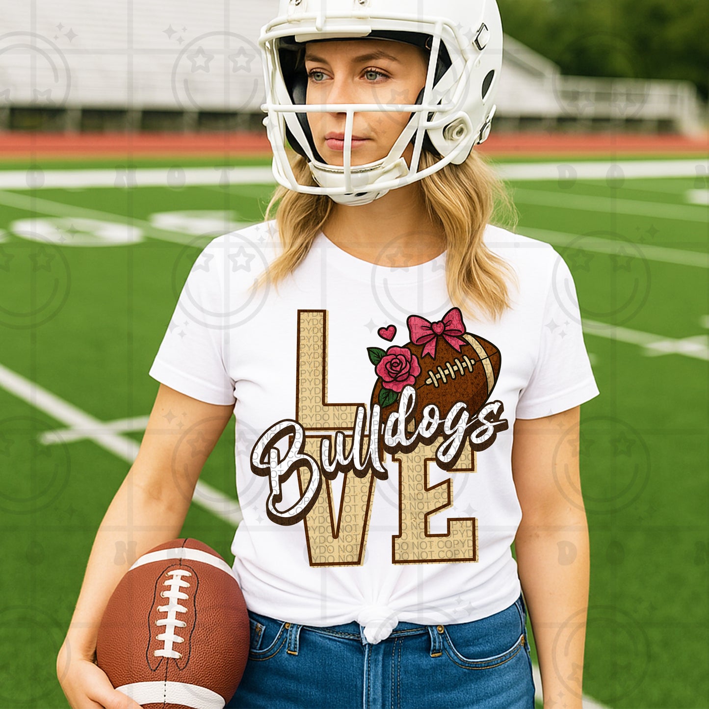 Love- Mascots Football (Dropdown)- DTF&UV