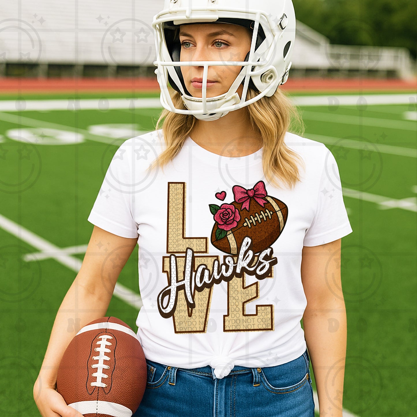 Love- Mascots Football (Dropdown)- DTF&UV