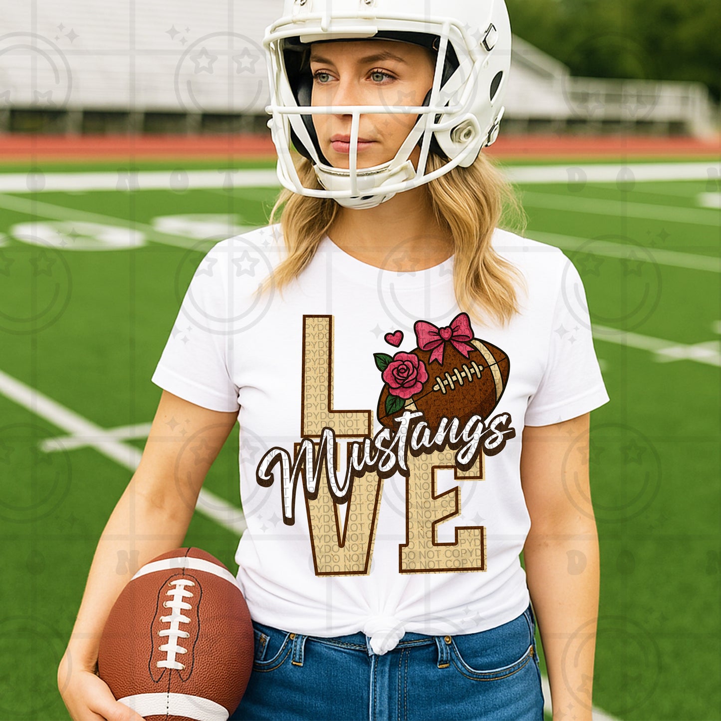 Love- Mascots Football (Dropdown)- DTF&UV