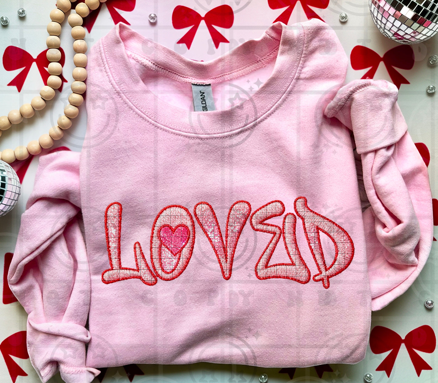 Loved Faux Emb -DTF&UV