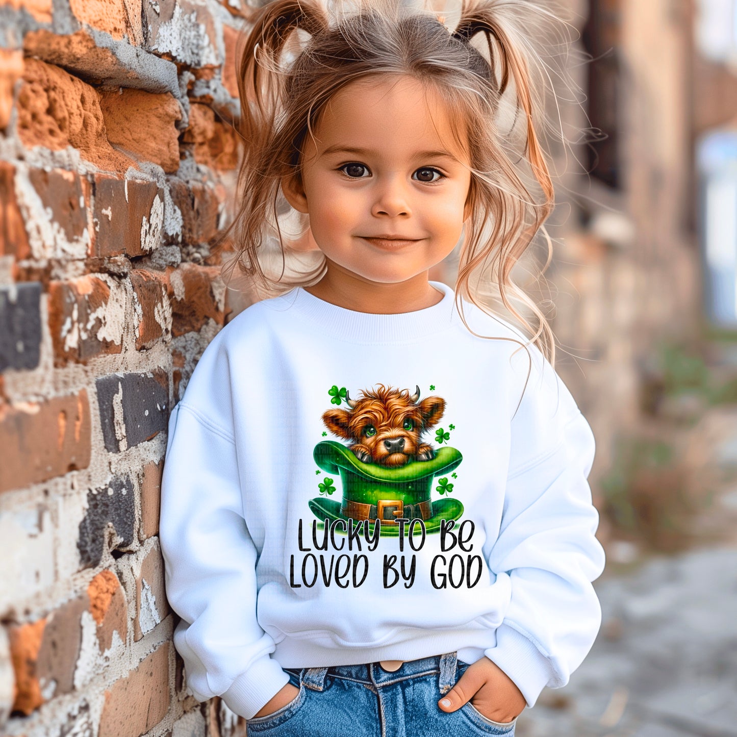 Lucky to be loved by god-DTF