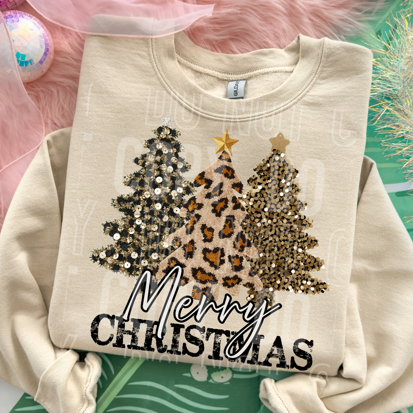 Merry Christmas Leopard Tree- DTF&UV