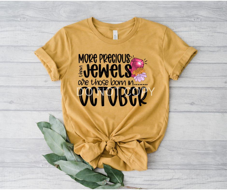 MORE PRECIOUS THAN JEWELS OCTOBER-DTF