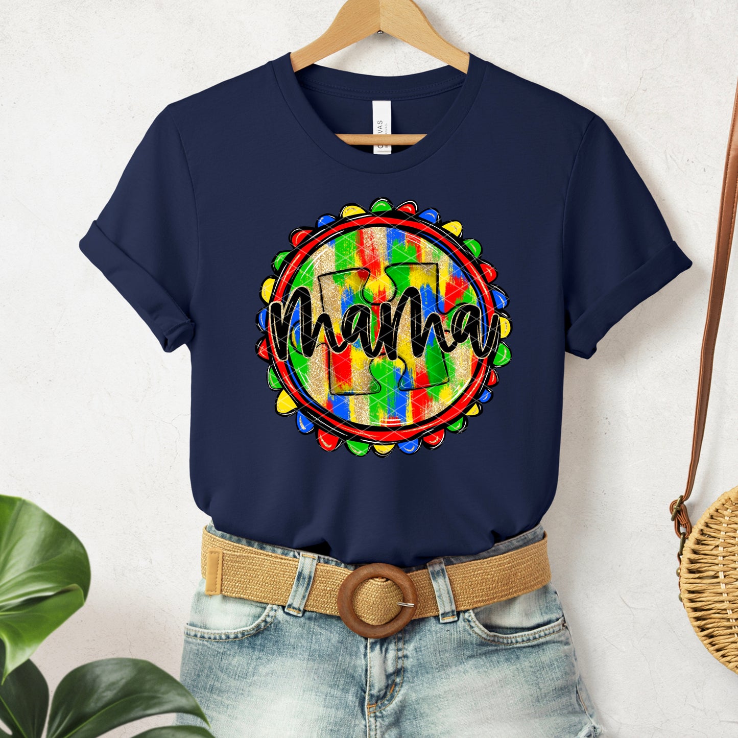 Mama Autism Glitter -DTF&UV