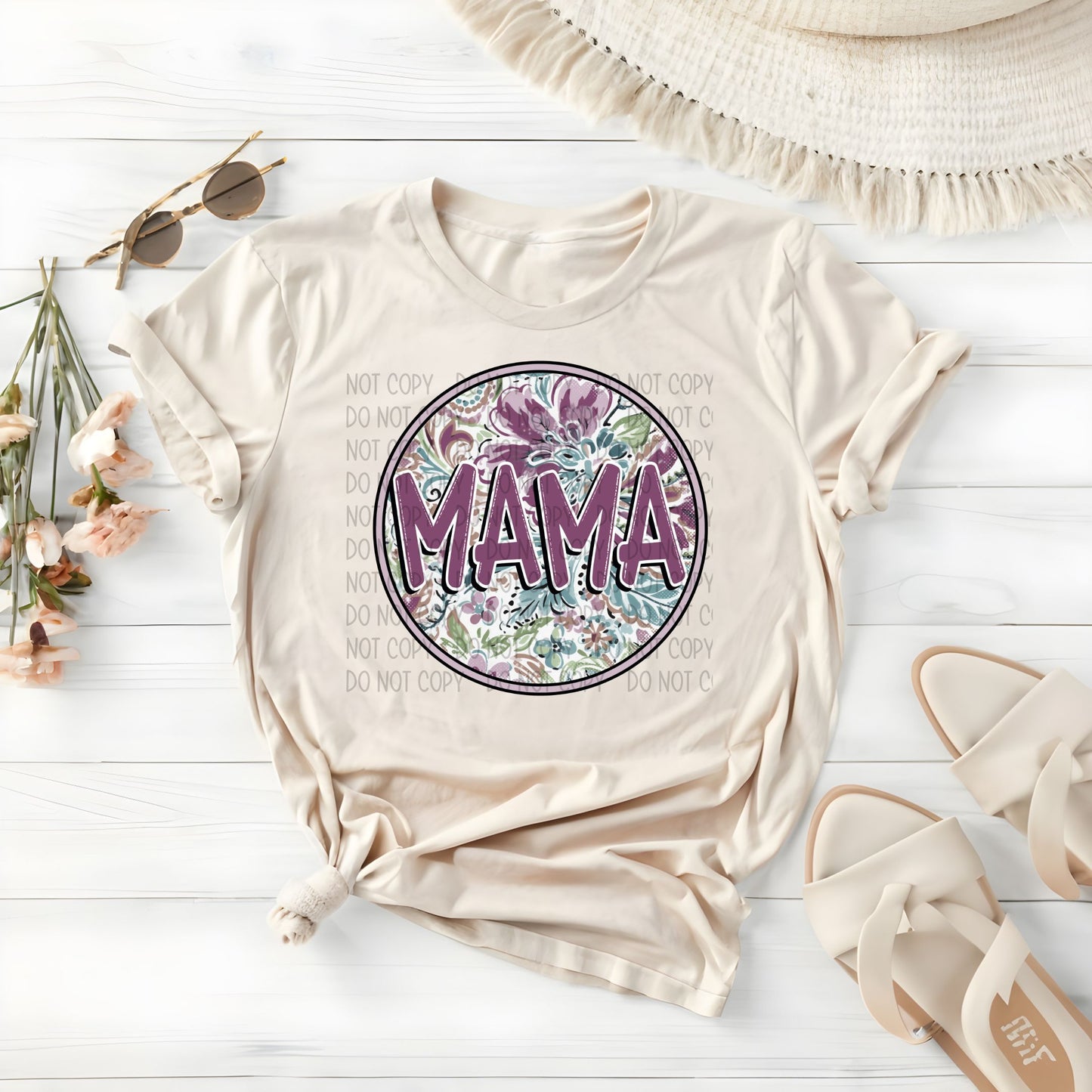 Mama Purple Paisley-DTF