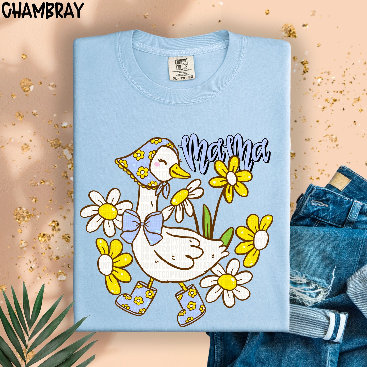 Mama Spring Goose(blue)-DTF