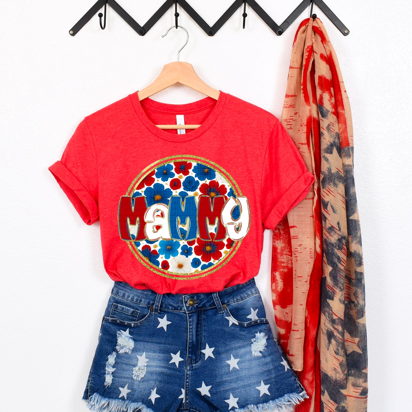 Floral 4th of July (dropdown)-DTF&UV