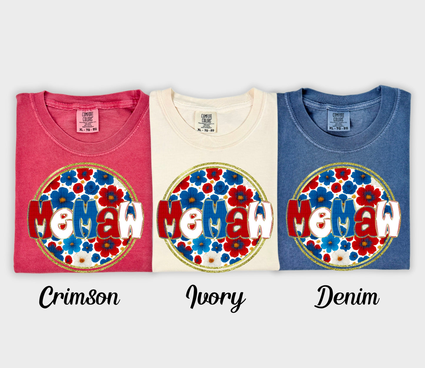 Floral 4th of July (dropdown)-DTF&UV