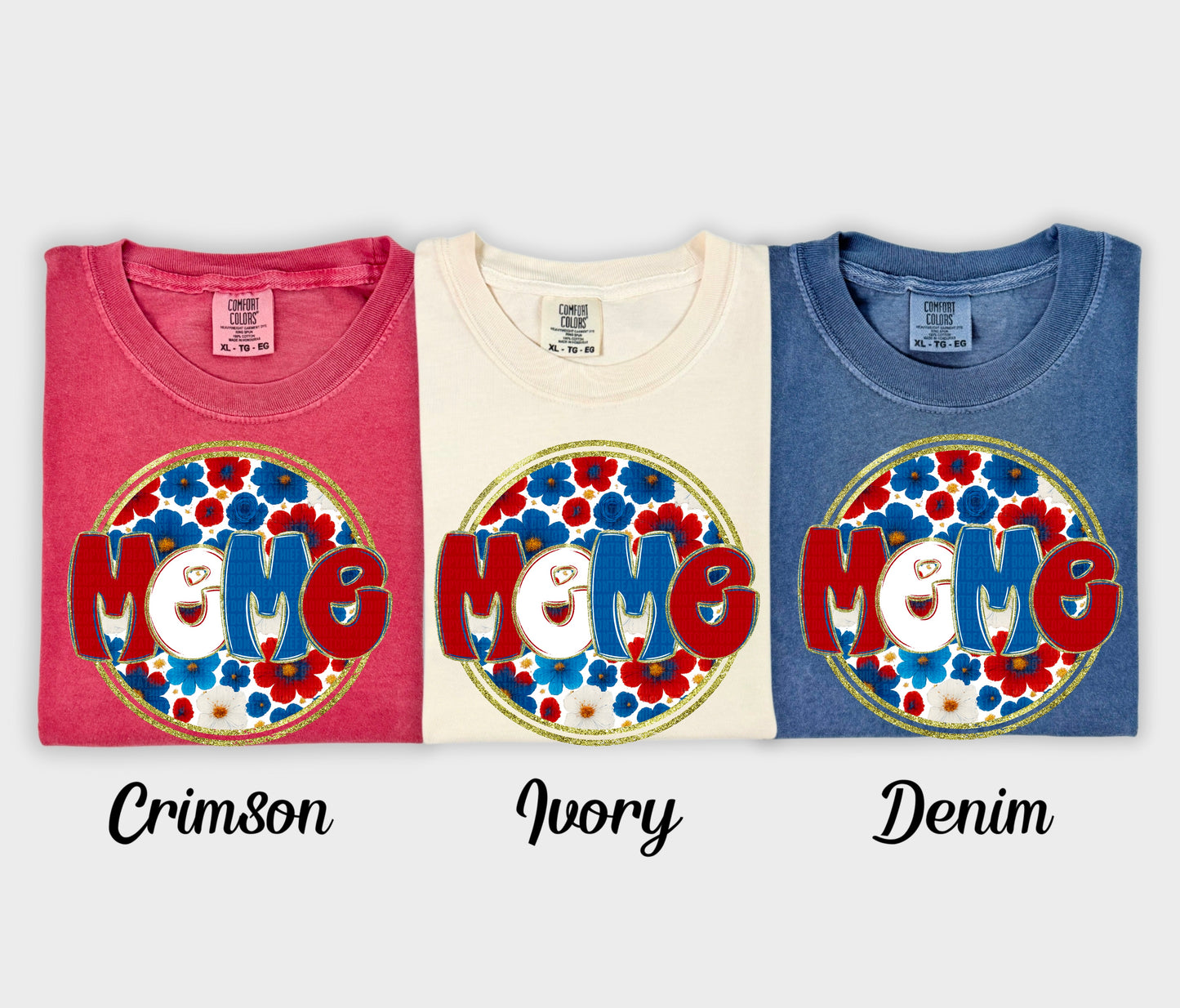 Floral 4th of July (dropdown)-DTF&UV