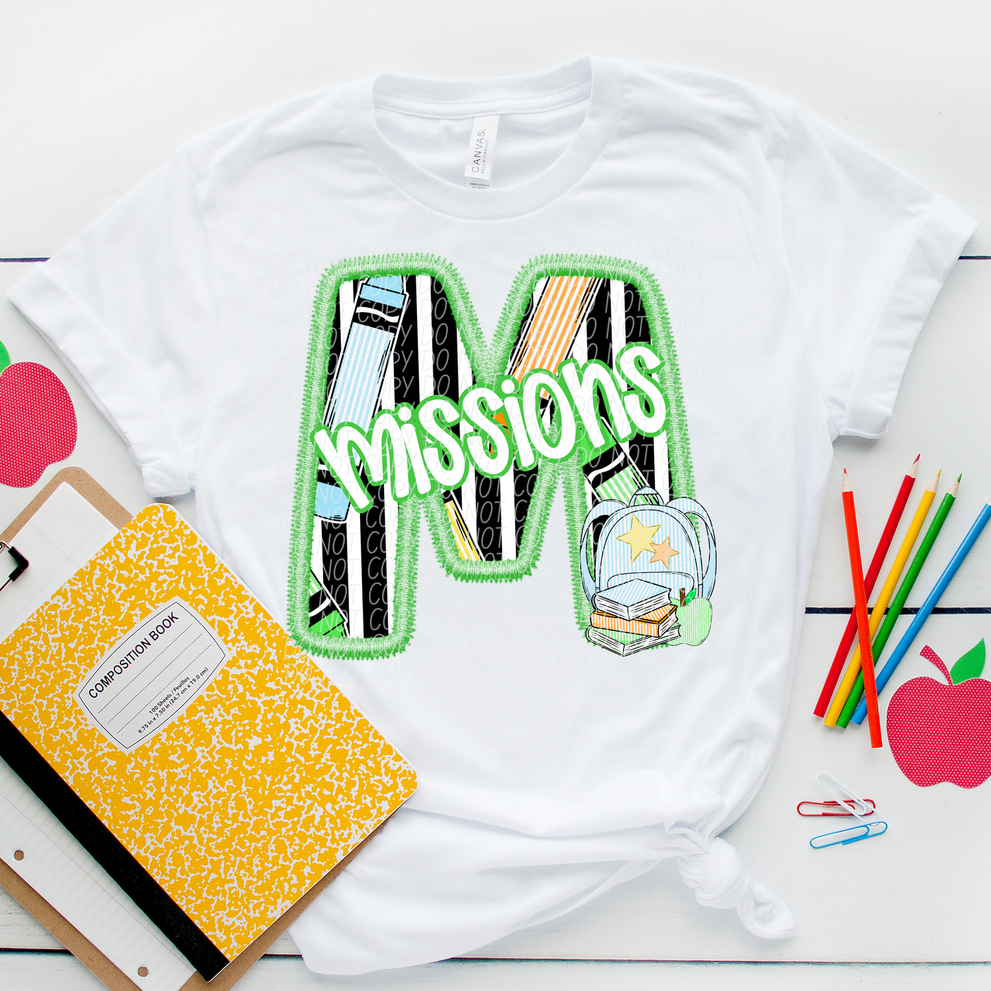 LETTER MASCOT GREEN (dropdown)-DTF&UV