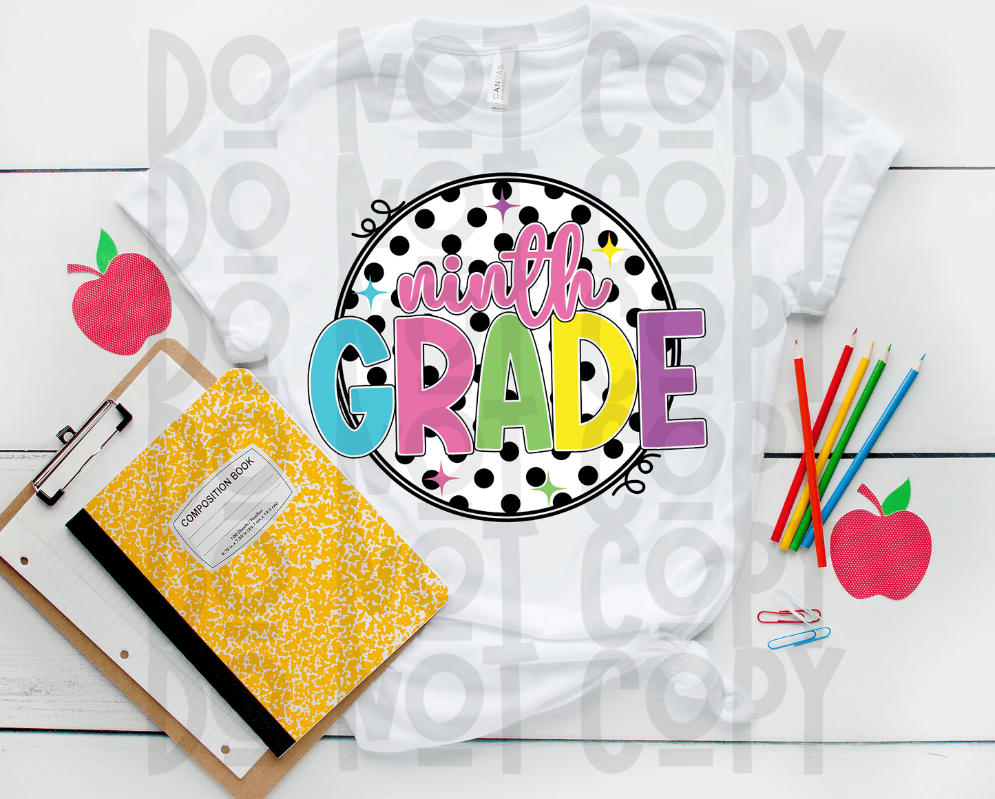 Neon 80s Polka Dot Grade (All grades in this listing in the dropdown)-DTF
