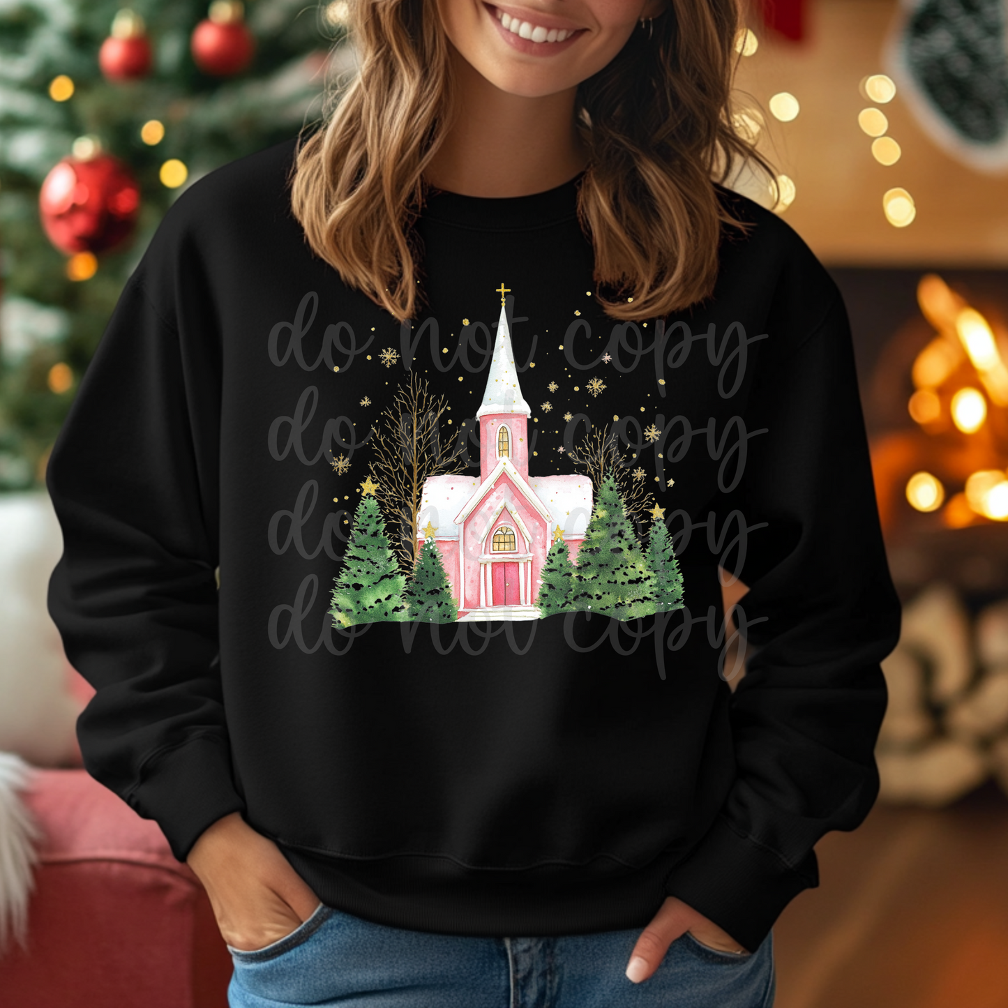 Pink Church 1 -DTF