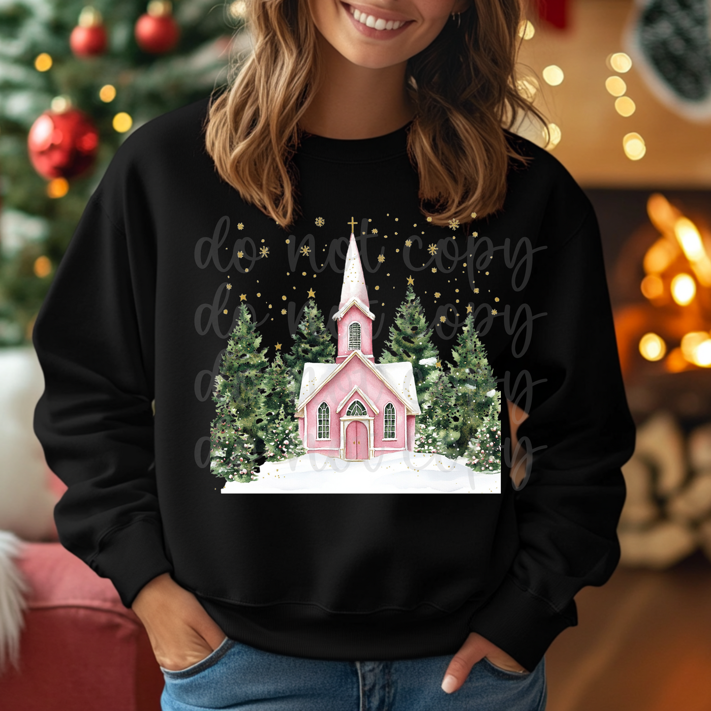 Pink Church3-DTF
