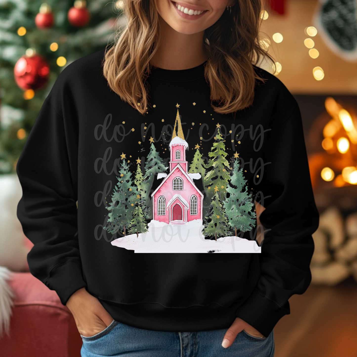 Pink Church4-DTF