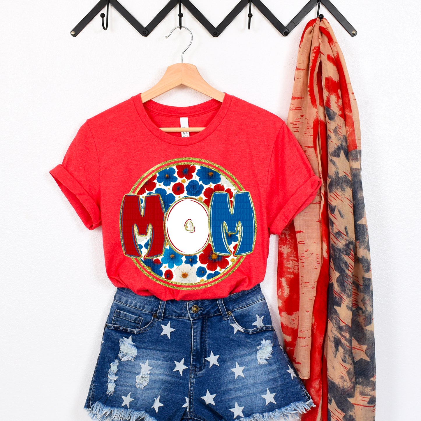 Floral 4th of July (dropdown)-DTF&UV
