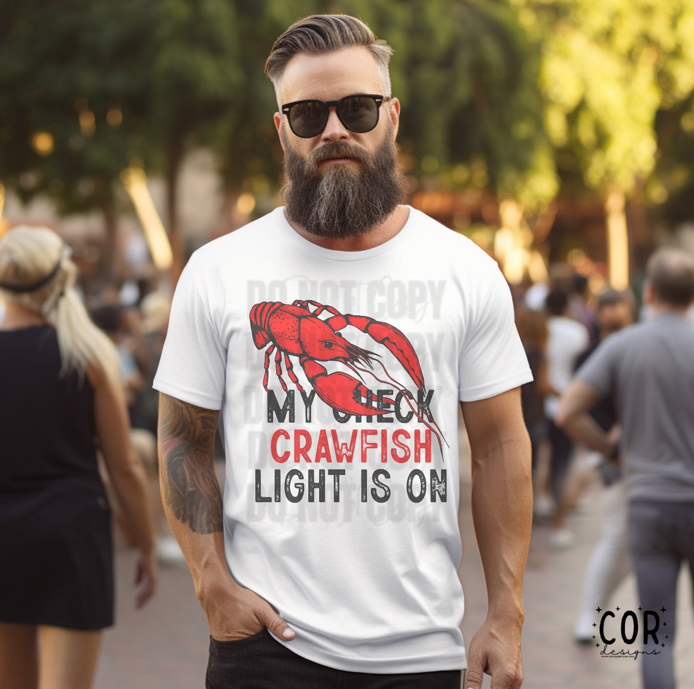 My Check Crawfish Light Is On - DTF