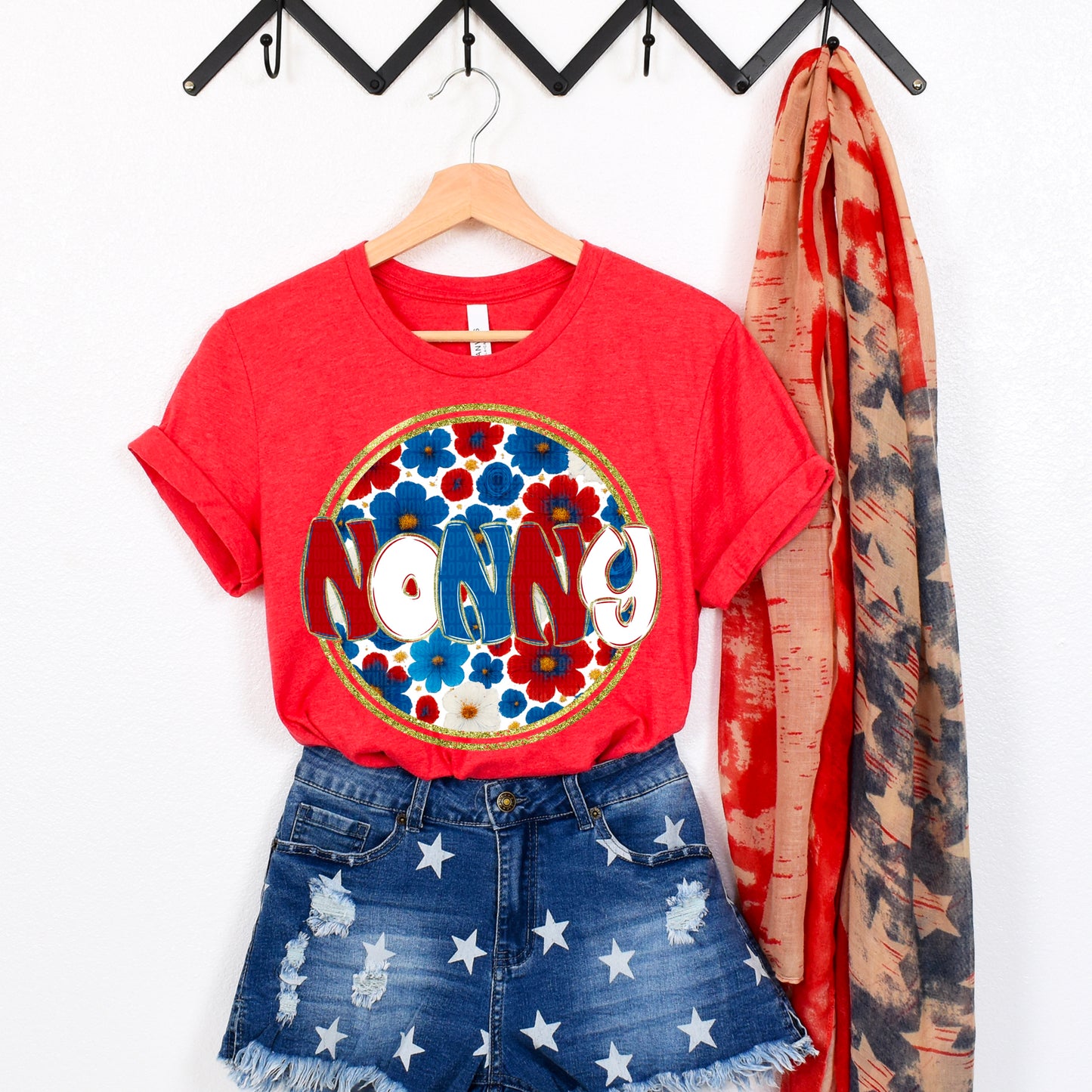 Floral 4th of July (dropdown)-DTF&UV