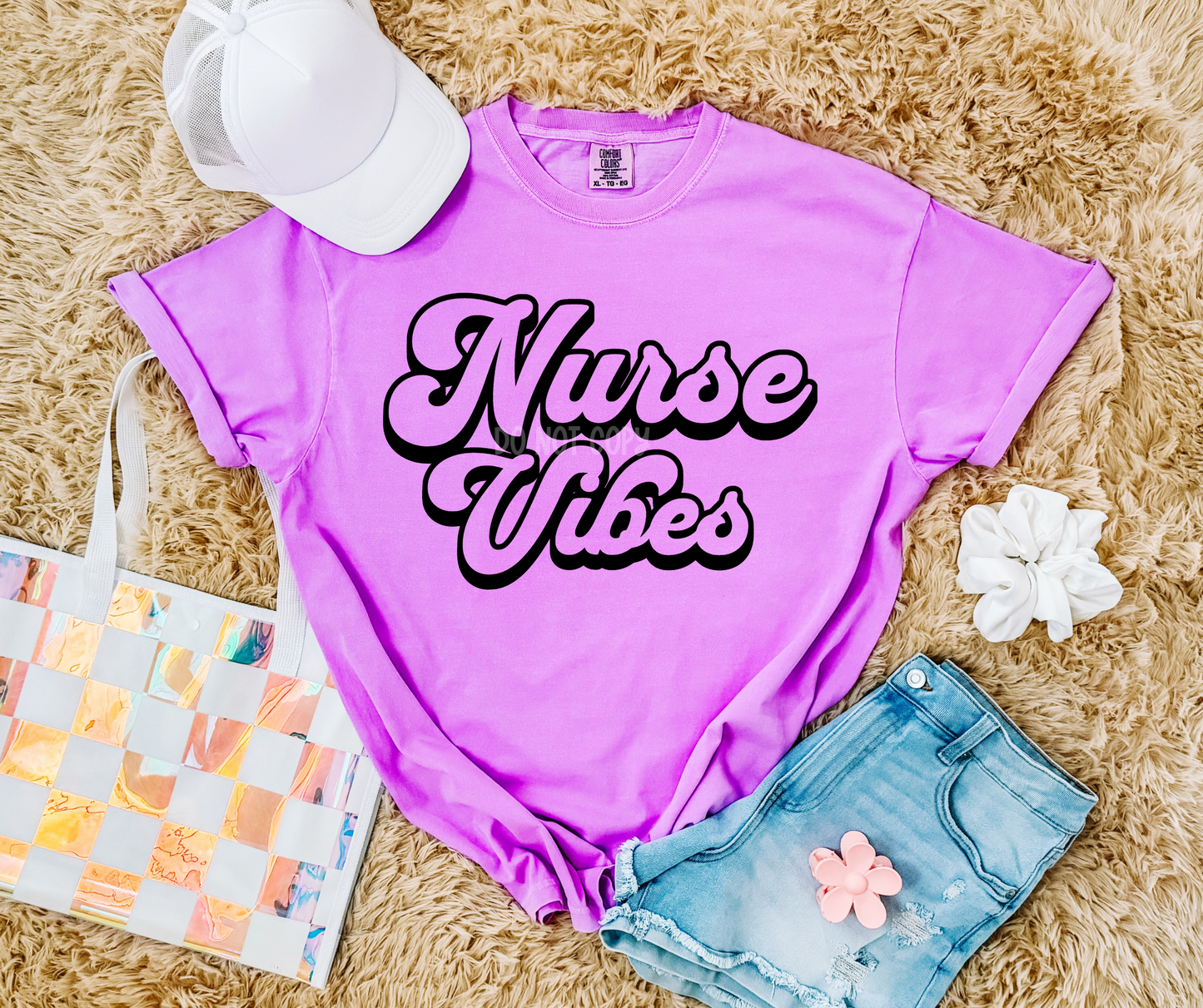 Nurse Vibes blk-DTF