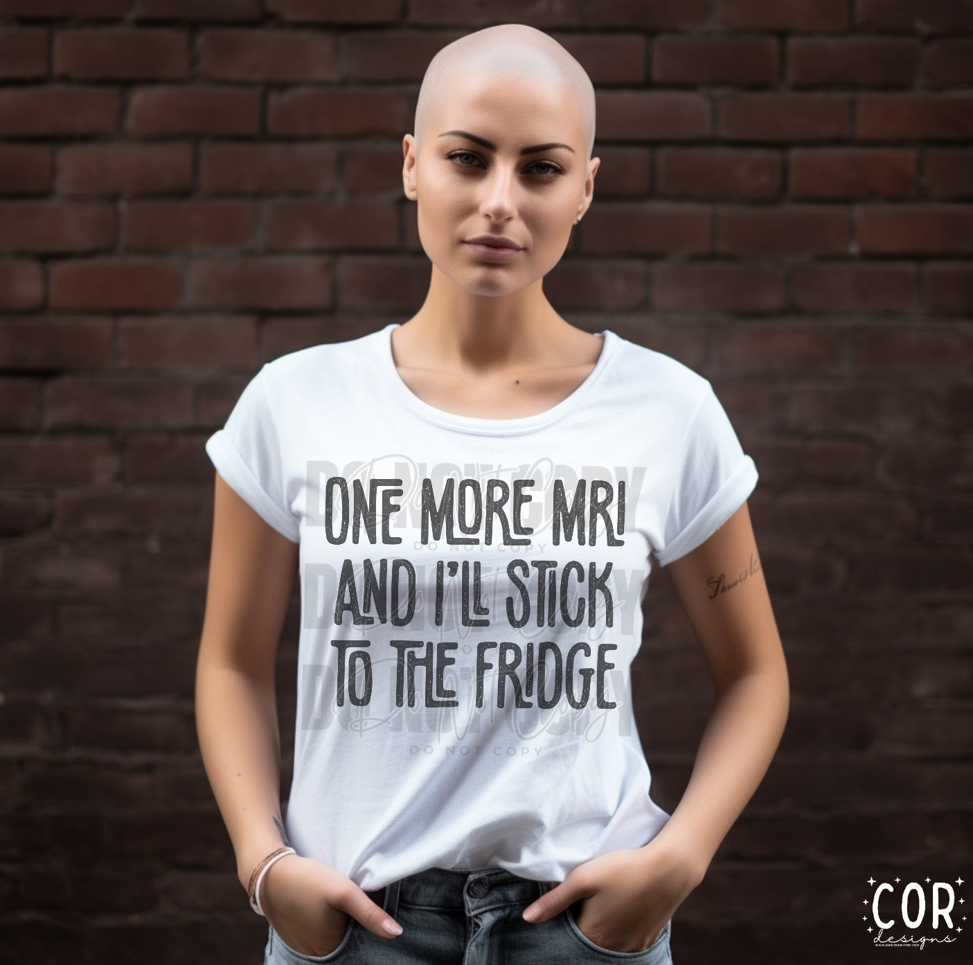 One More MRI And I’ll Stick To The Fridge Distressed Blk - DTF