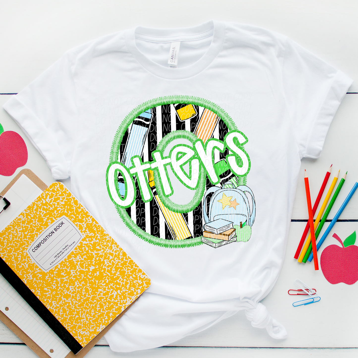 LETTER MASCOT GREEN (dropdown)-DTF&UV