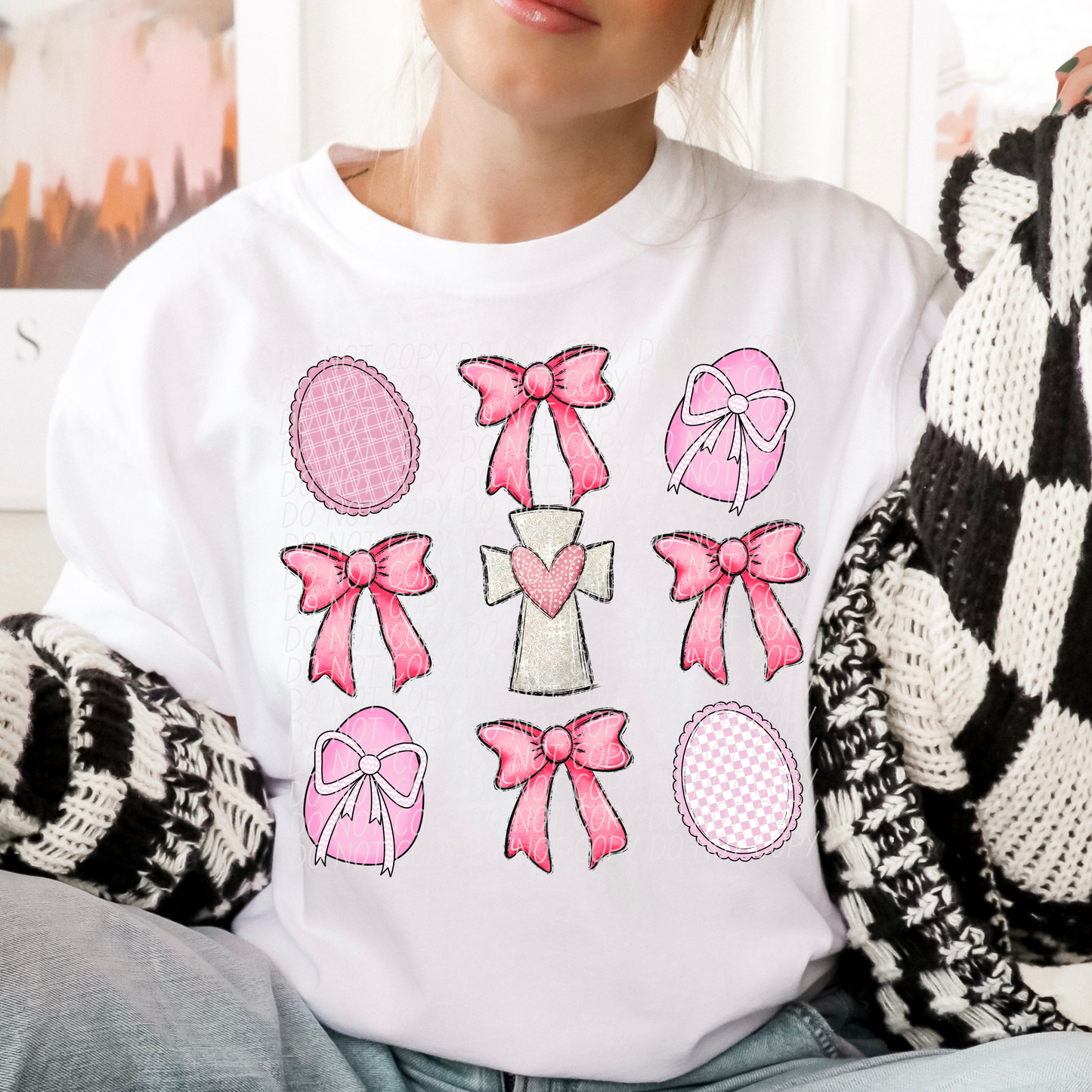 PINK CROSS COQUETTE -DTF