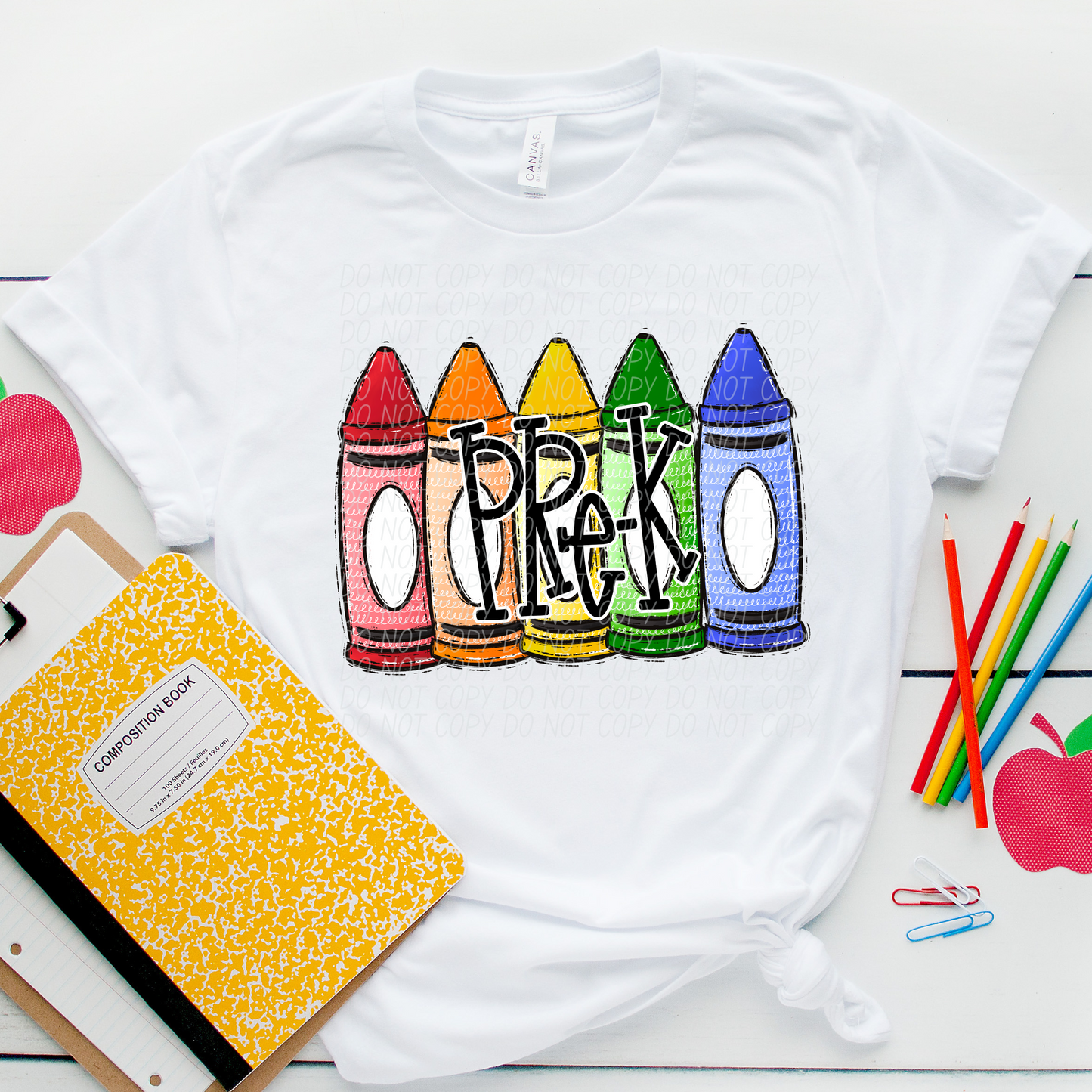 CRAYON BACK TO SCHOOL primary (dropdown)-DTF&UV