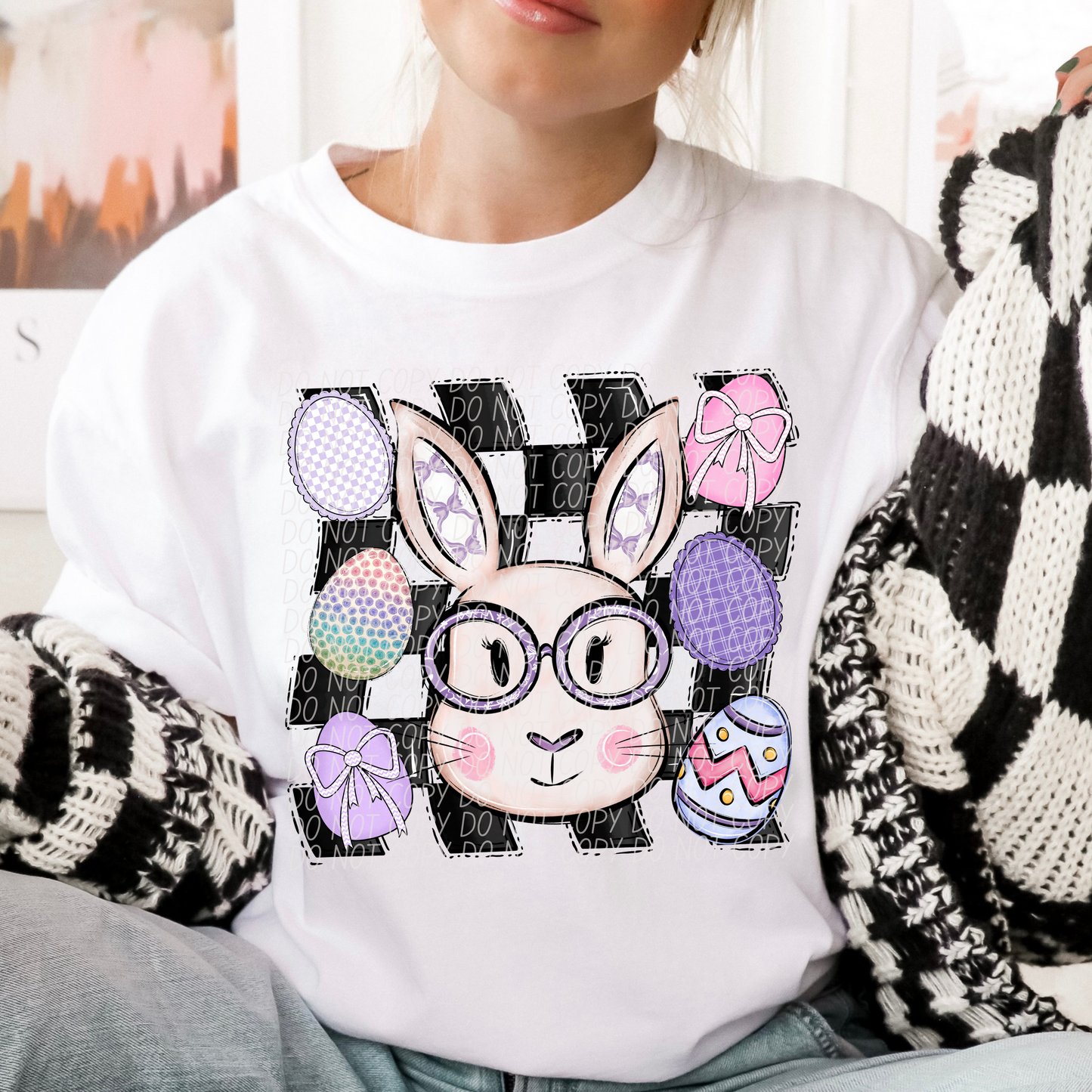 PURPLE BUNNY eggs -DTF