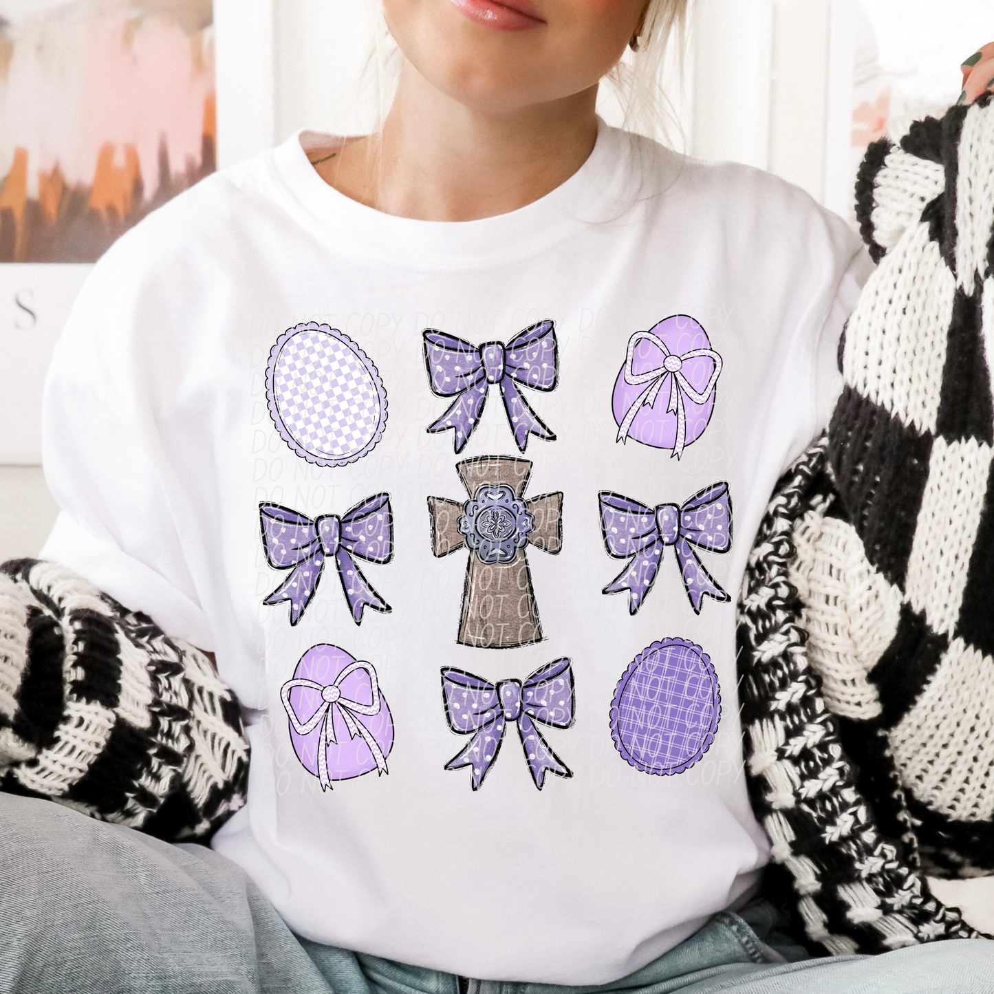 PURPLE CROSS COQUETTE -DTF