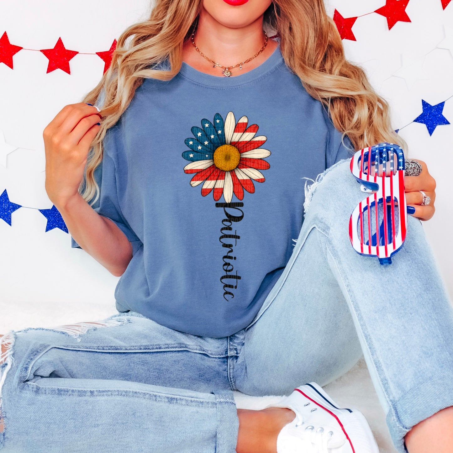 Patriotic Sunflower-DTF&UV