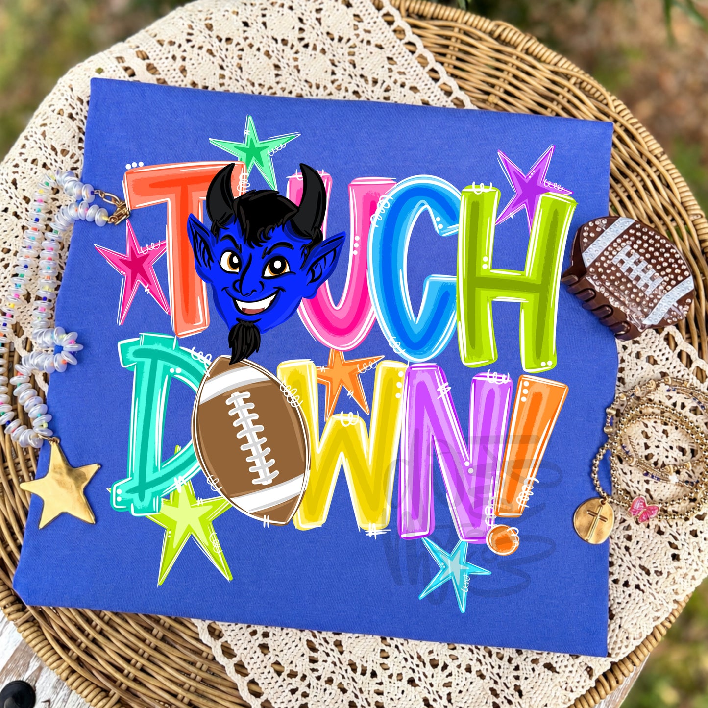Blue Devils Touch Down-DTF&UV